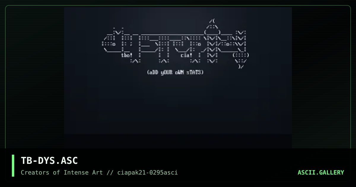 Dysropial Logo, by the blunted one, 1995