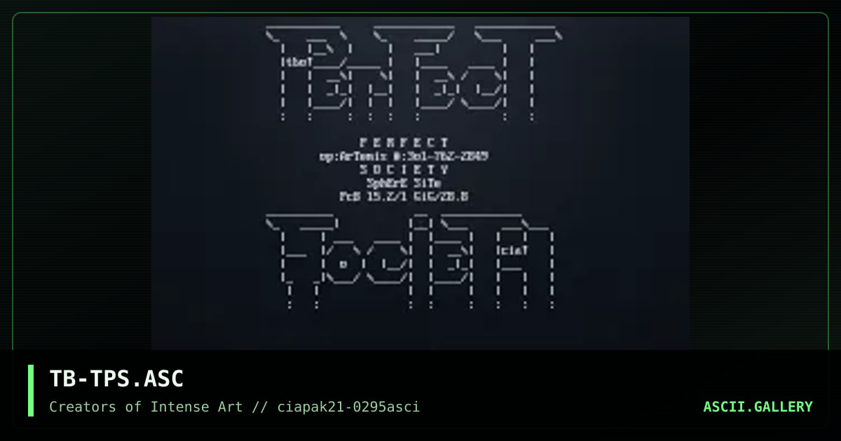 Perfect Society Logo, by the blunted one, 1995