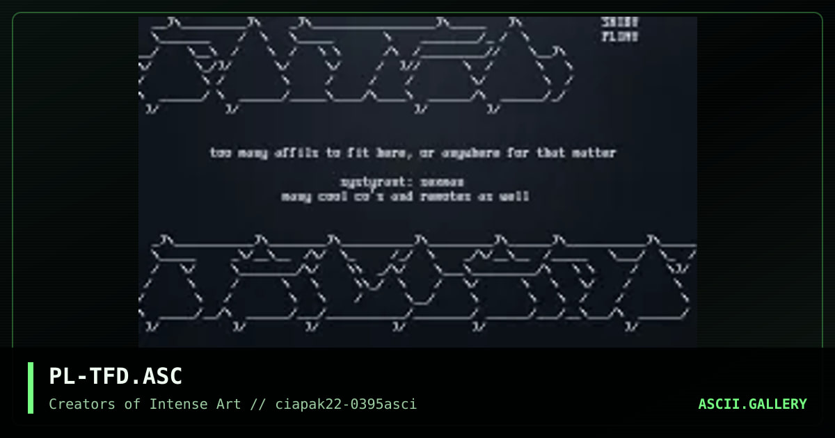 PL-TFD.ASC, by pliny, 1995