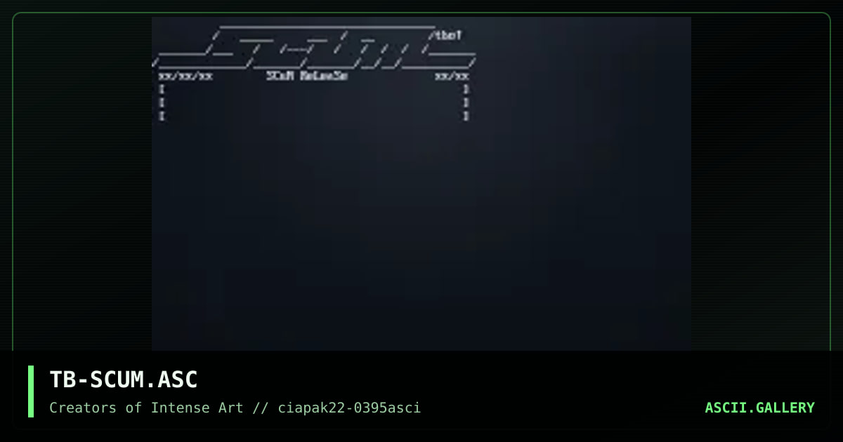 Scum File_id.diz, by the blunted one, 1995