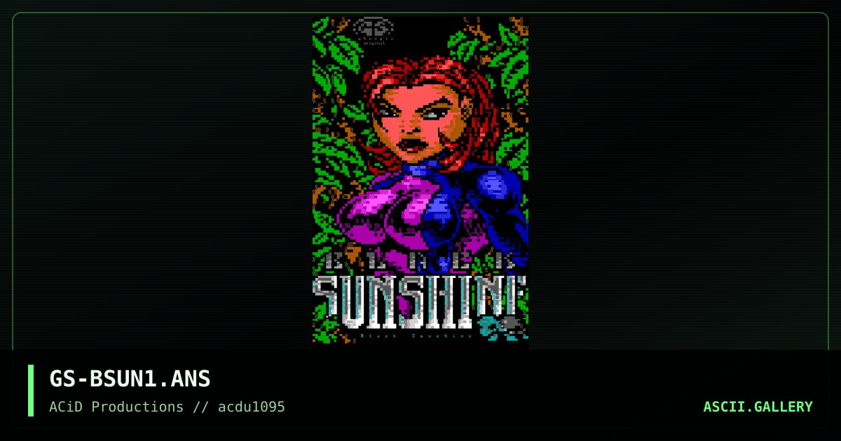 Black Sunshine, by ghengis, 1995