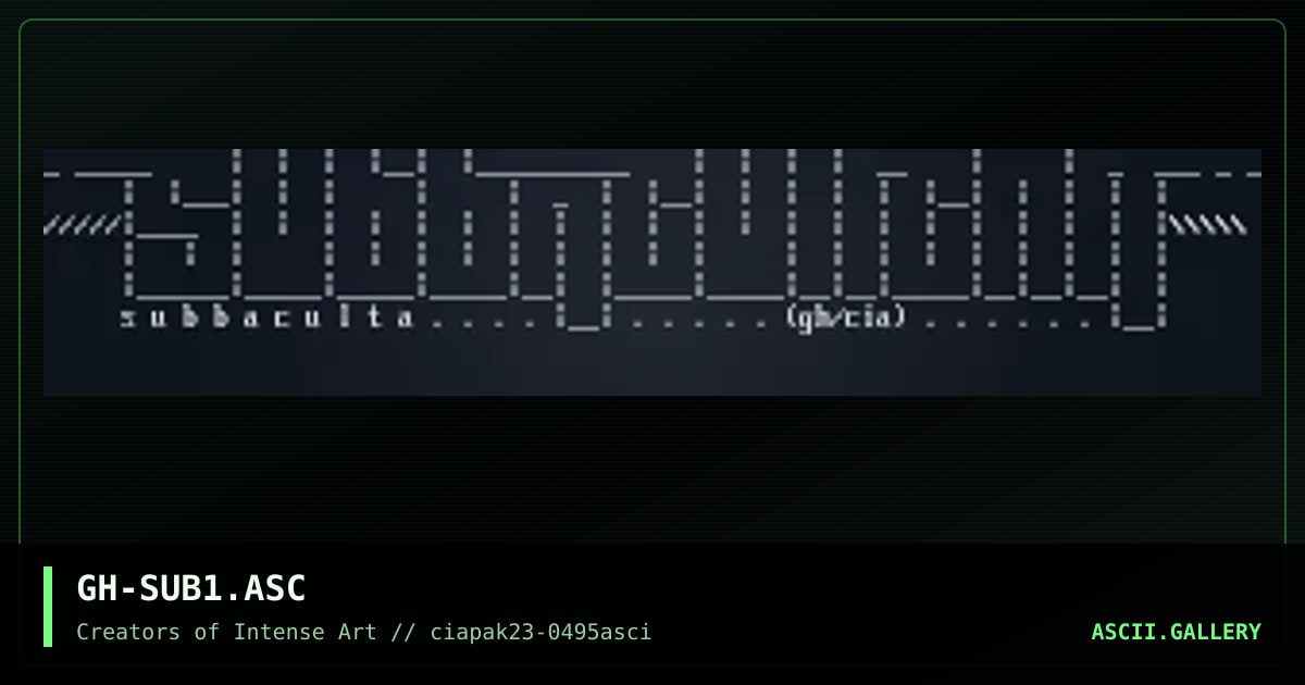 GH-SUB1.ASC, by grey hawk, 1995