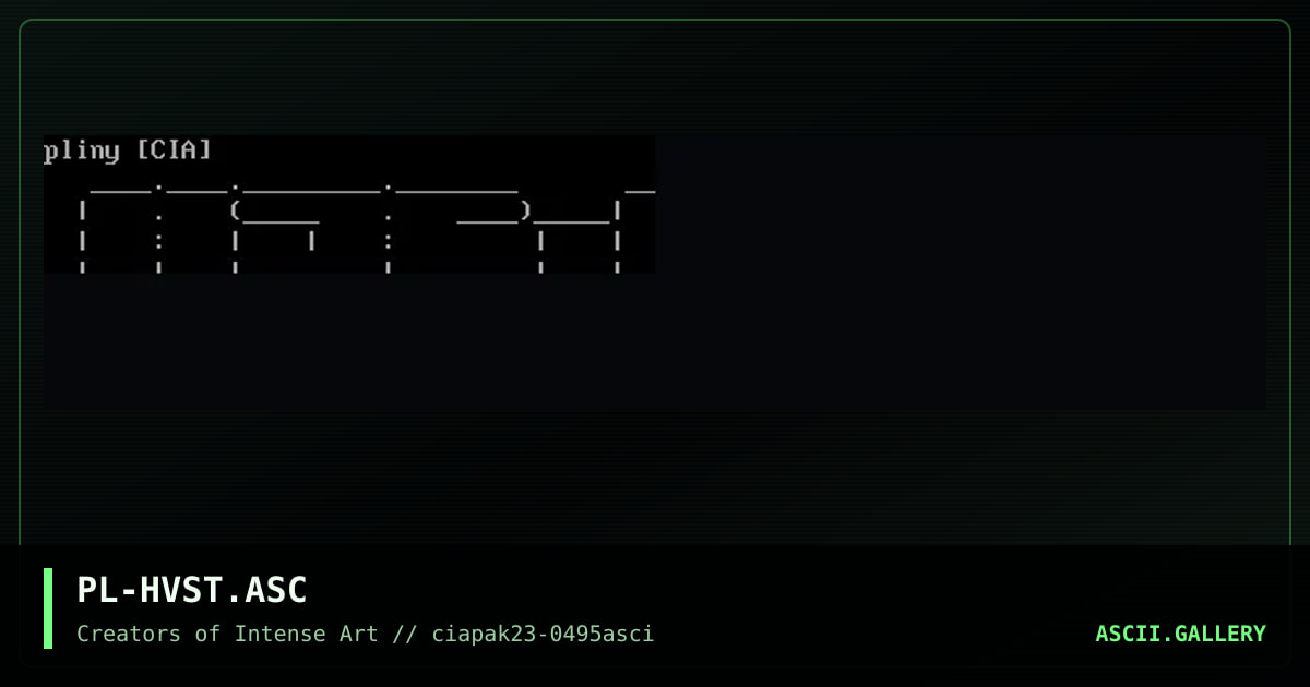 PL-HVST.ASC, by pliny, 1995