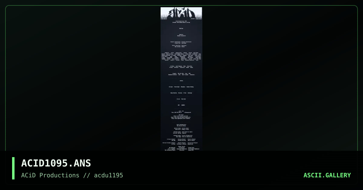 October 1995 Member/Board Listing, by eerie, 1995