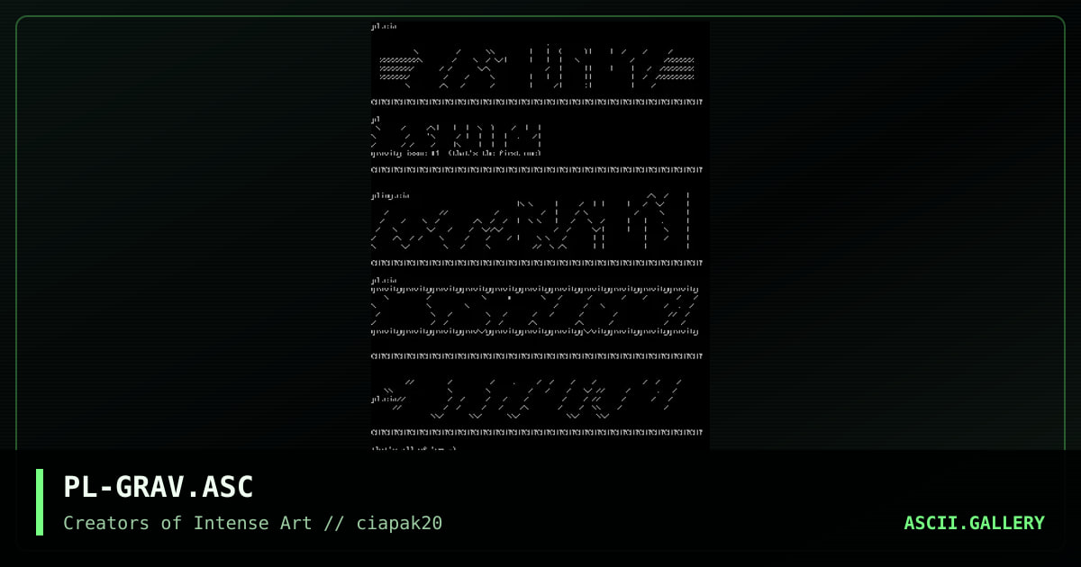 PL-GRAV.ASC, by pliny, 1995