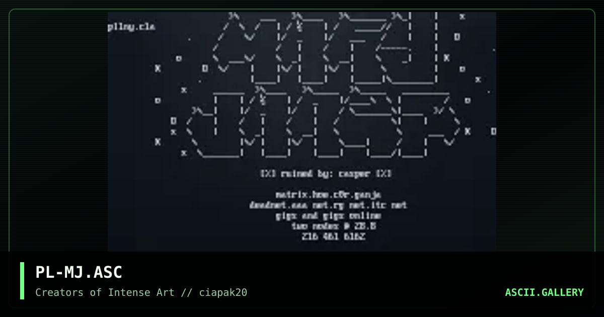 PL-MJ.ASC, by pliny, 1995