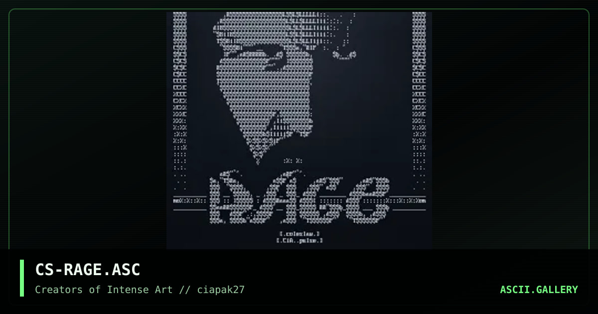 Rage, by coleslaw, 1995