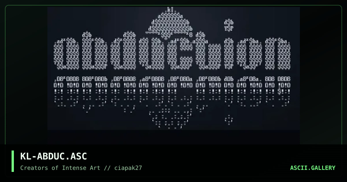 Abduction, by kaleidas, 1995