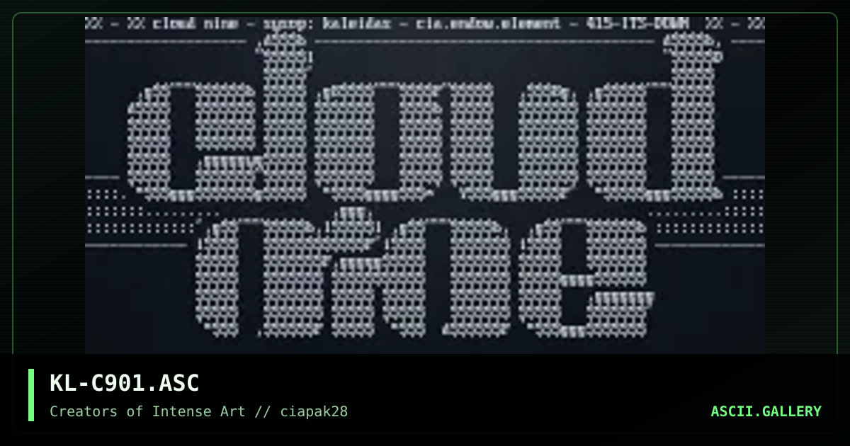 Cloud Nine, by kaleidas, 1995
