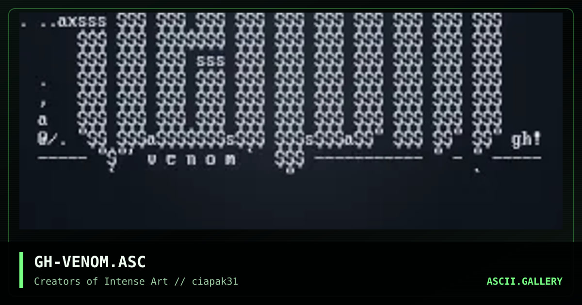GH-VENOM.ASC, by grey hawk, 1996