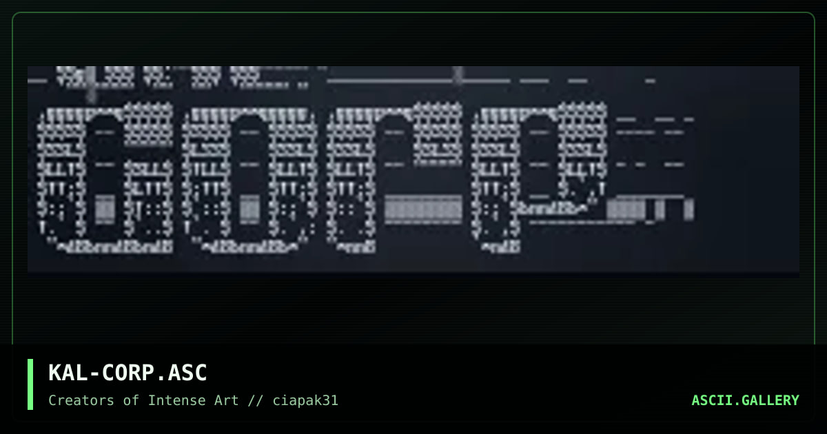 the corp, by kaleidas, 1996
