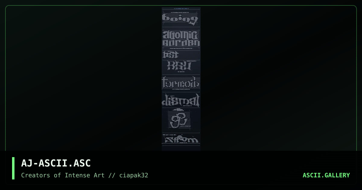 ascii collie, by acidjazz, 1996