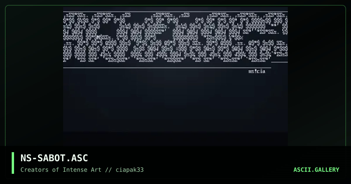 sabotage, by nightstalker, 1996