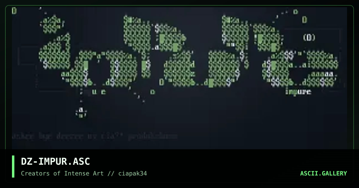DZ-IMPUR.ASC, by daize, 1996
