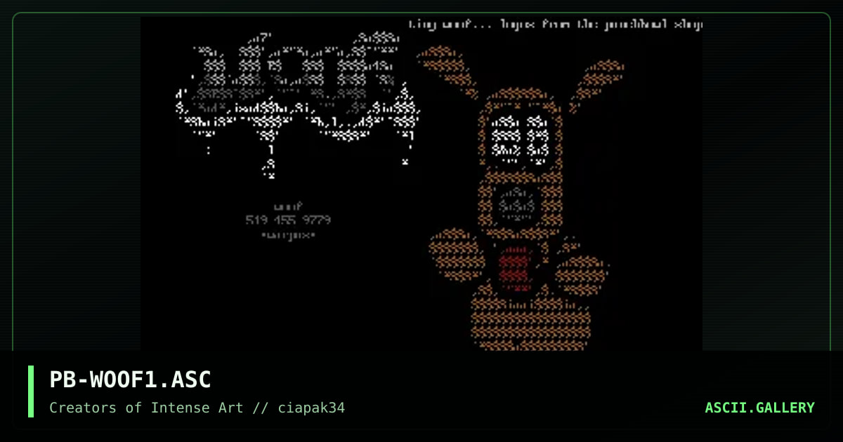 PB-WOOF1.ASC, by punchbowl, 1996