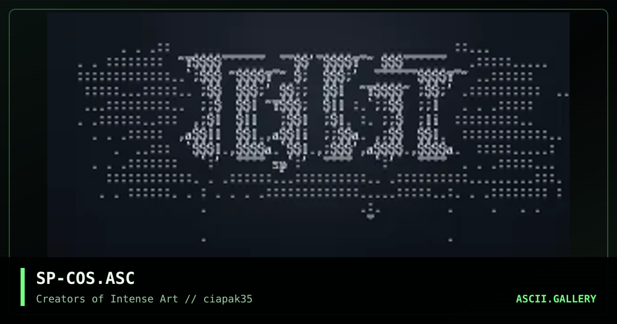 SP-COS.ASC, by spear, 1996