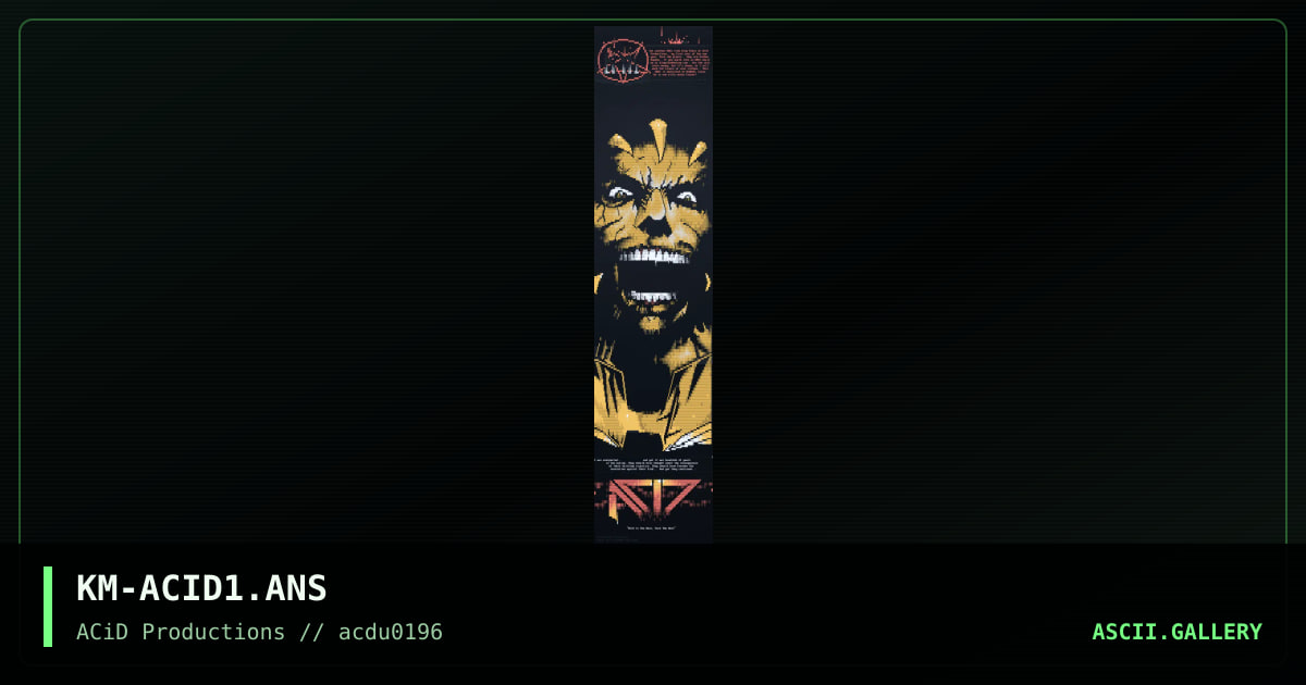 ACiD Is The Best, by king midas, 1996