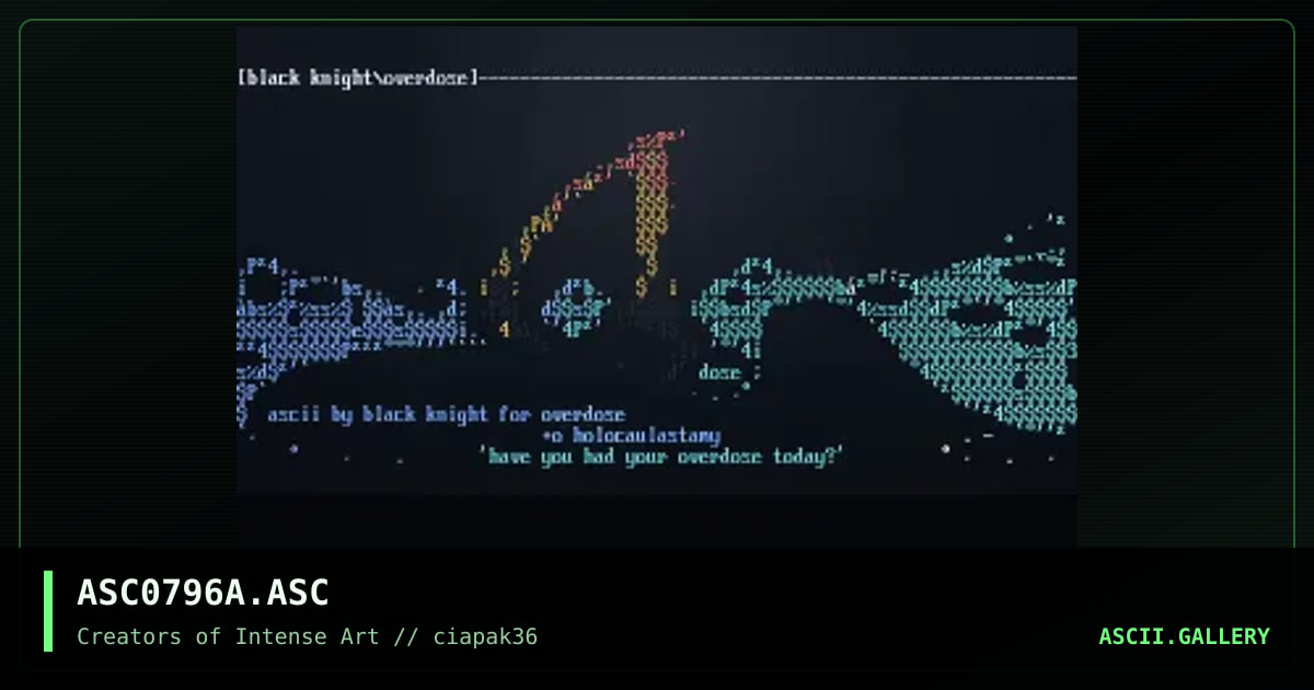 cia conspiracy #36 ascii colly A, by savage dragon, daize, black knight, 1996