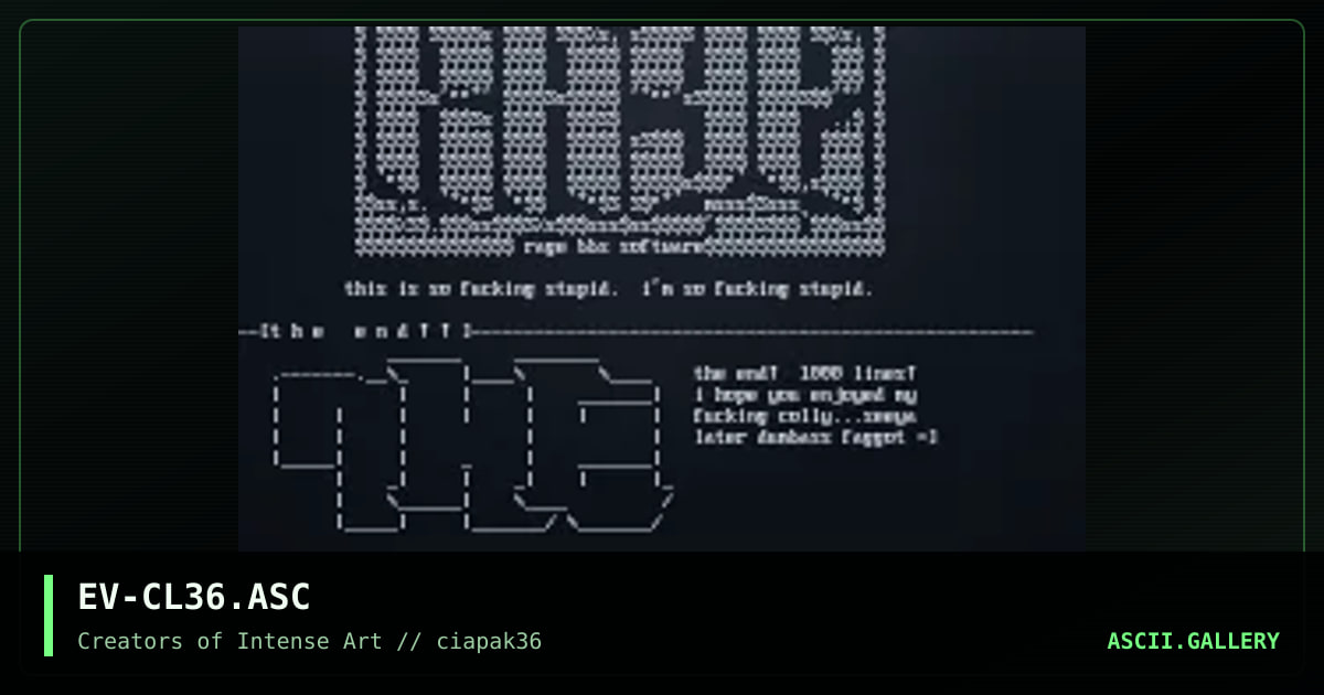 ascii colly, by everlast aka mhz, 1996