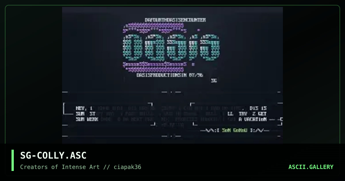 ascii colly, by son gokou, 1996