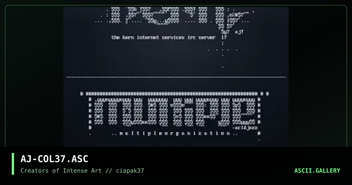 ascii colly for 37, by acidjazz, 1996