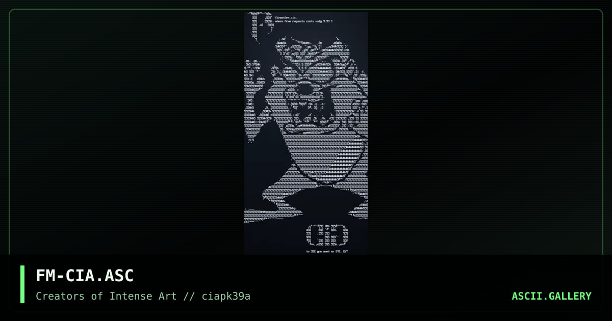 cia promotional, by firestorm, 1996