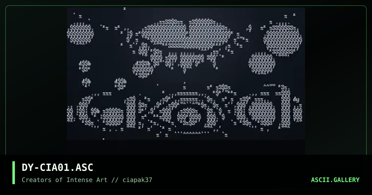 cia promo number one, by discyple, 1996