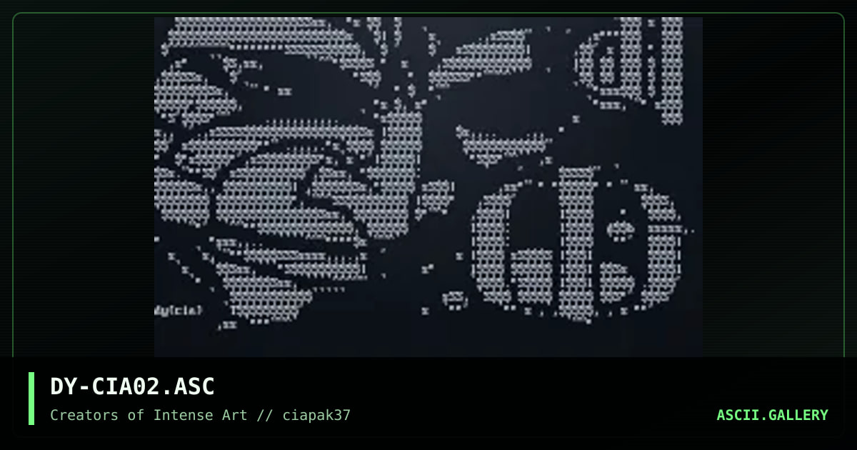 cia promo number 2, by discyple, 1996