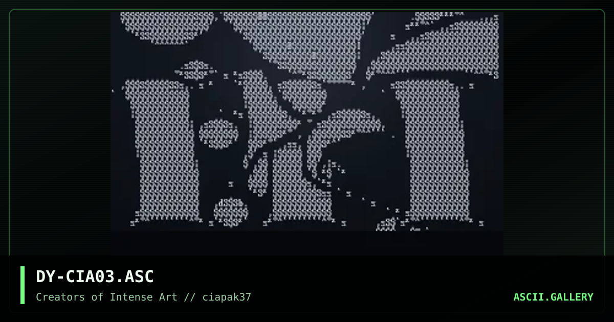 cia promo number 3, by discyple, 1996