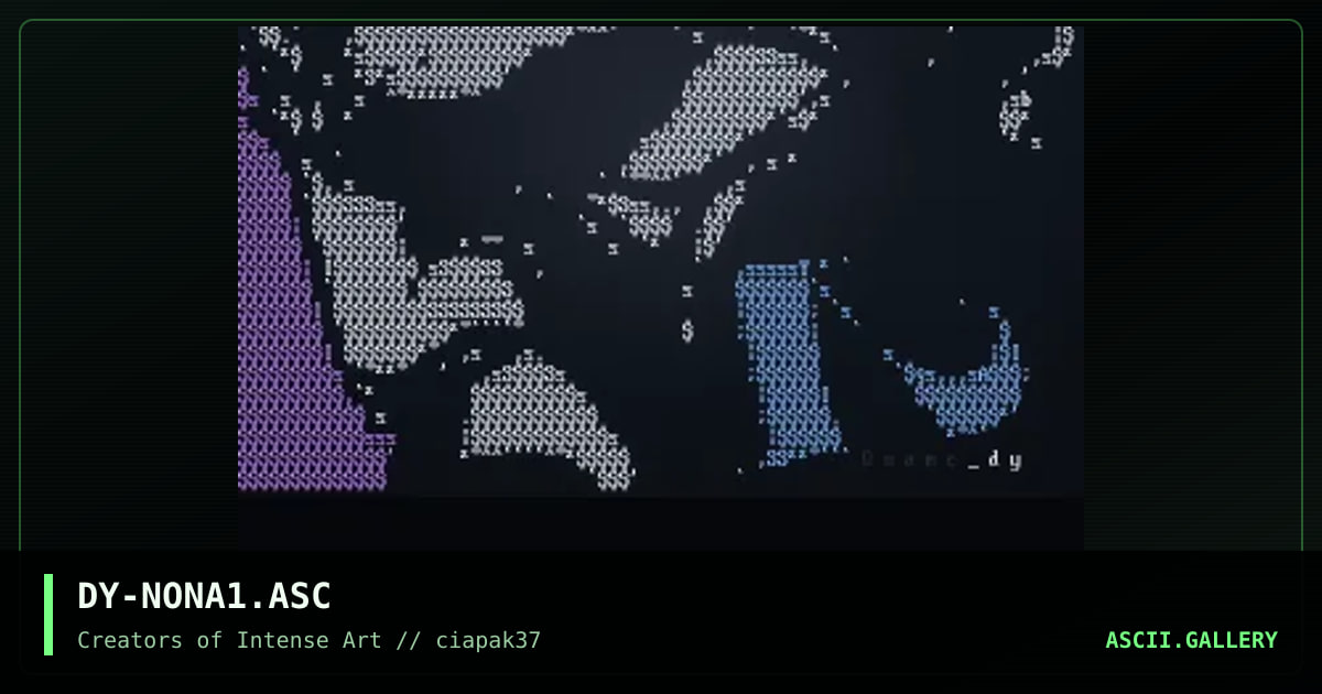 noname ascii, by discyple, 1996