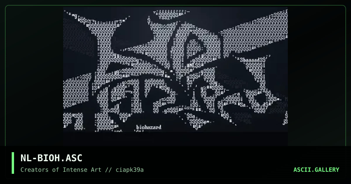 biohazard logo, by nahal, 1996