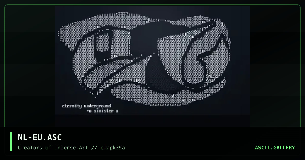 eternity underground logo, by nahal, 1996