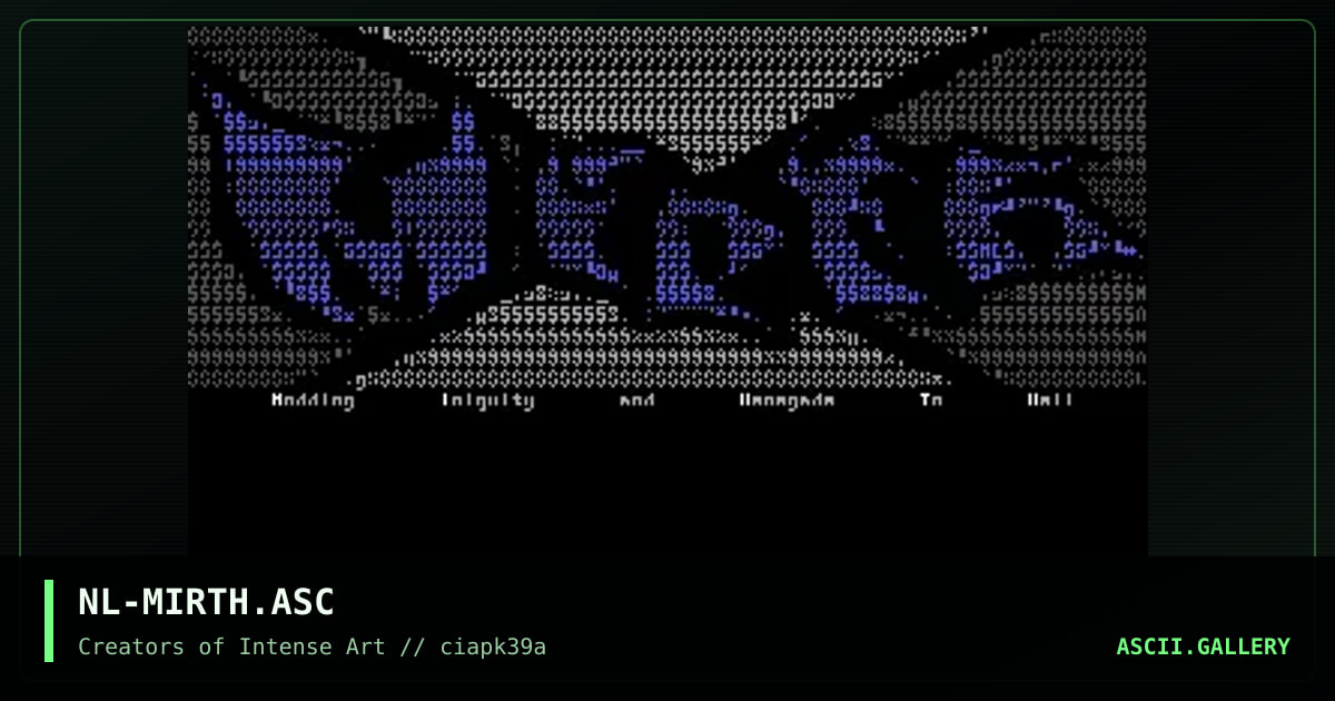 mirth logo, by nahal, 1996
