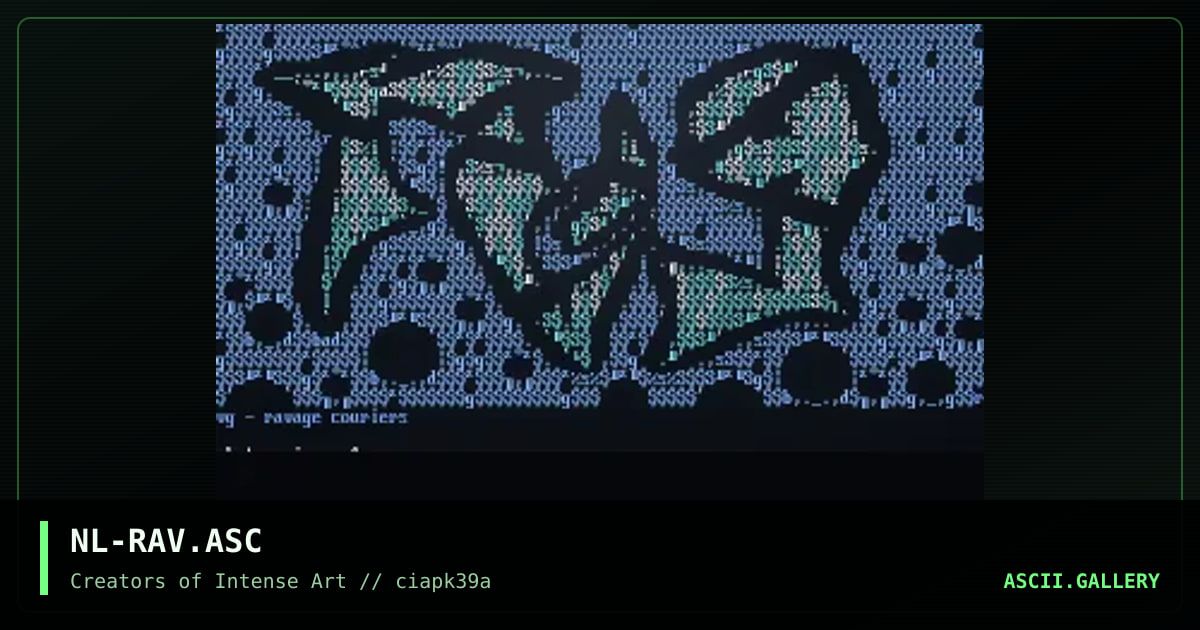 ravage couriers logo, by nahal, 1996