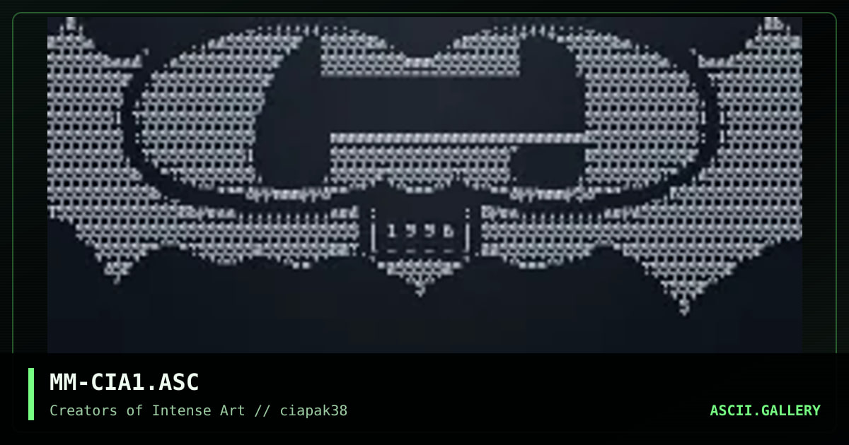 MM-CIA1.ASC, by mighty mouse, 1996