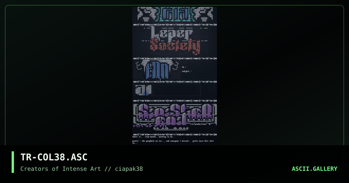 TR-COL38.ASC, by tron, 1996