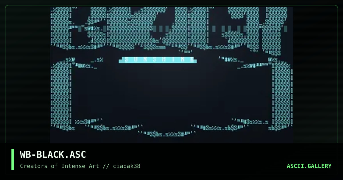 WB-BLACK.ASC, by wishbringer, 1996