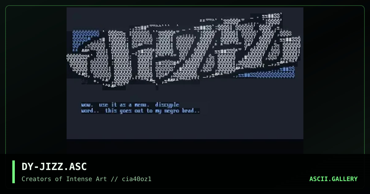 jizz, by discyple, 1996