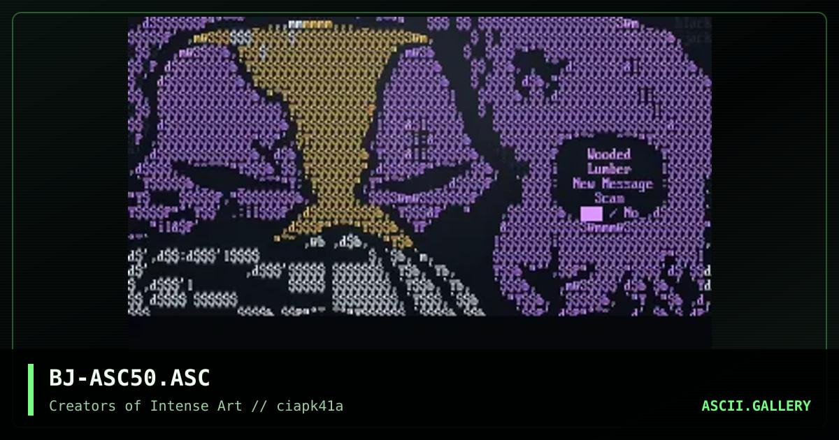 Message Scanner (Wooded Lumber), by black jack, 1997