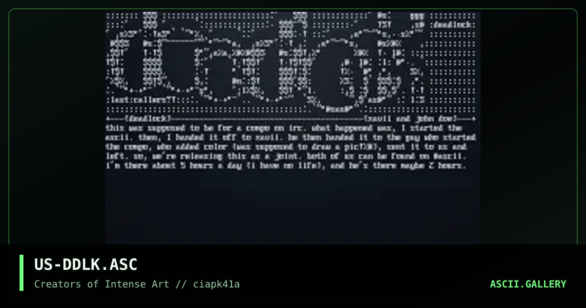 deadlock, by xavii, john doe, 1997