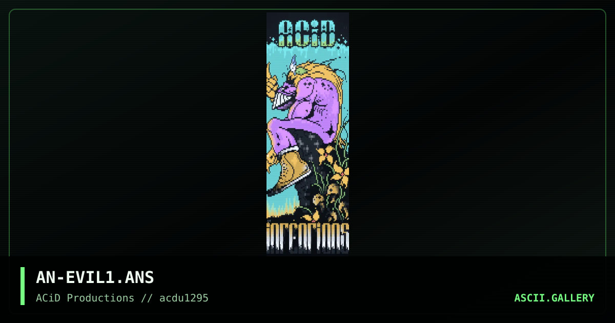 Evil Intentions, by anubis, 1995