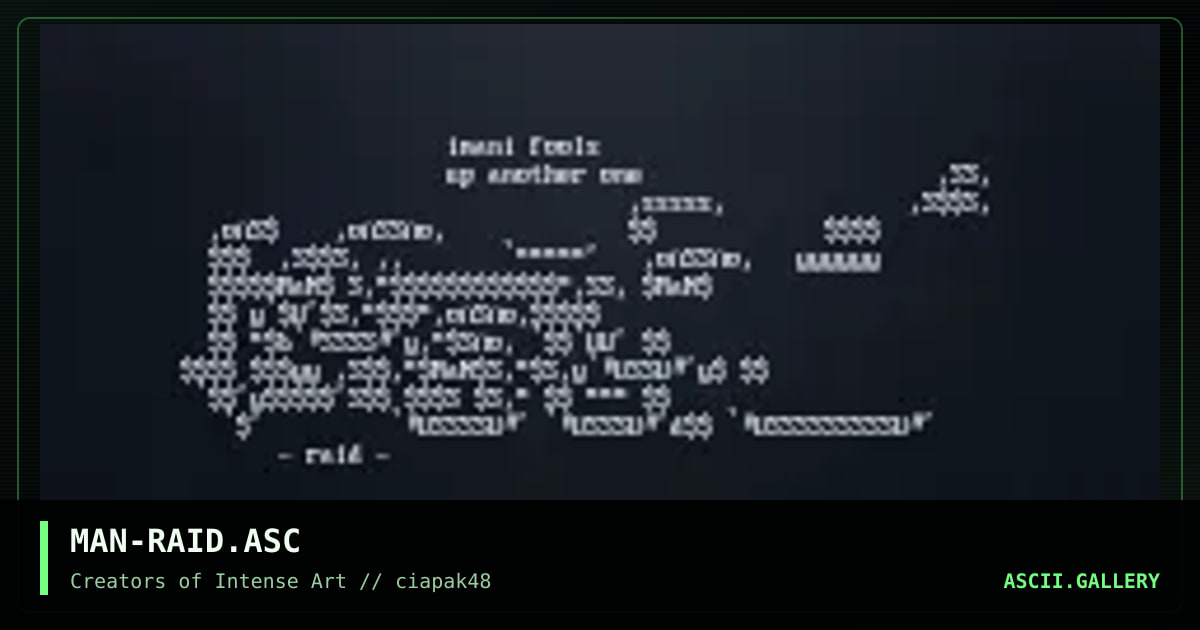 Raid, by imani, 1997