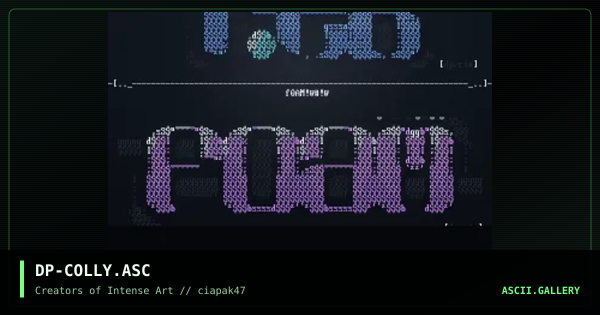 ascii colly, by deadpool, 1997