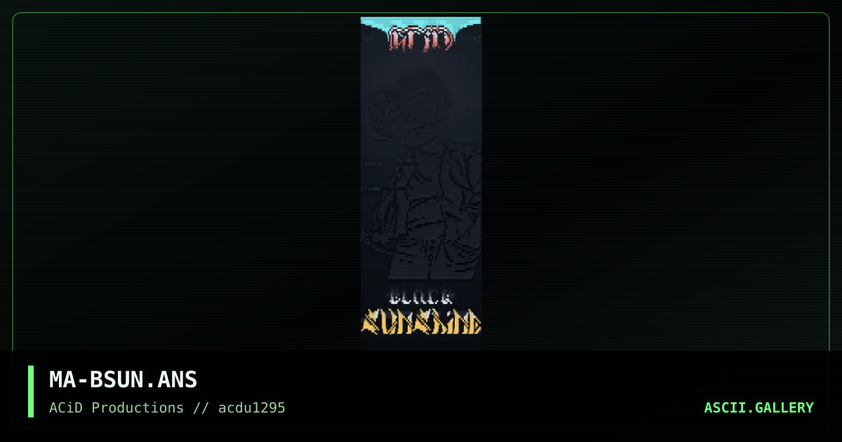 Black Sunshine, by mage, 1995