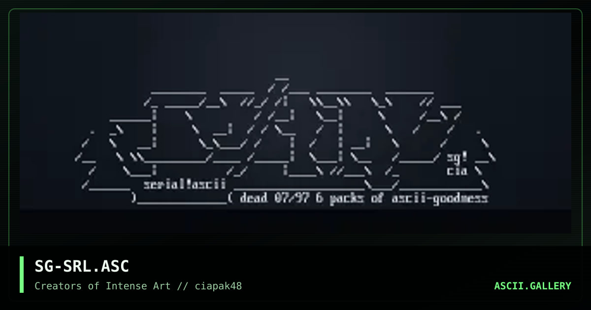 serial, by sagramore, 1997