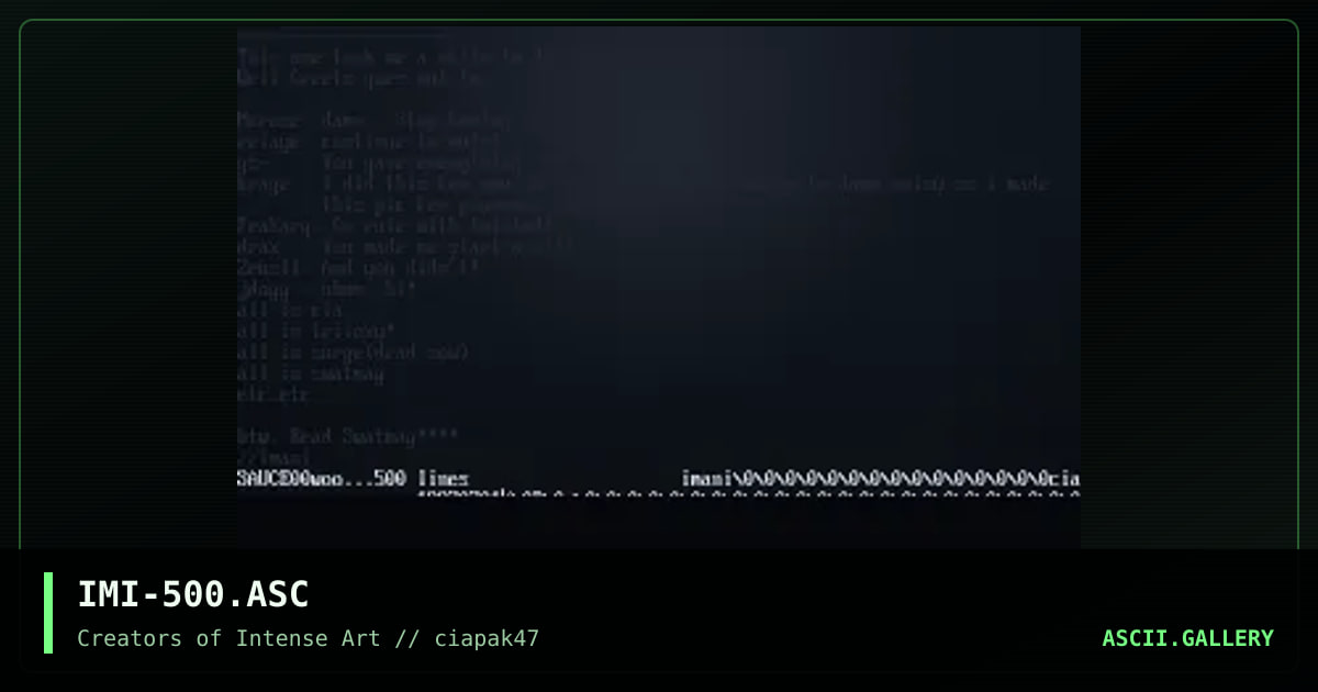 500 lines o funk, by imani, 1997