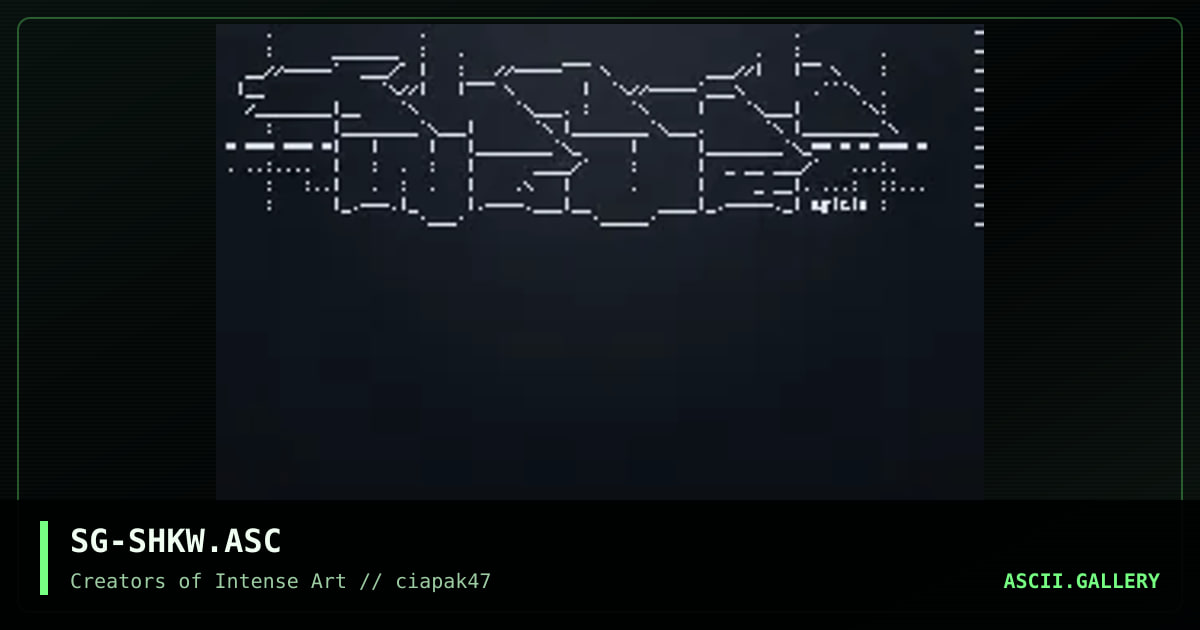 shockwave ascii, by sagramore, 1997