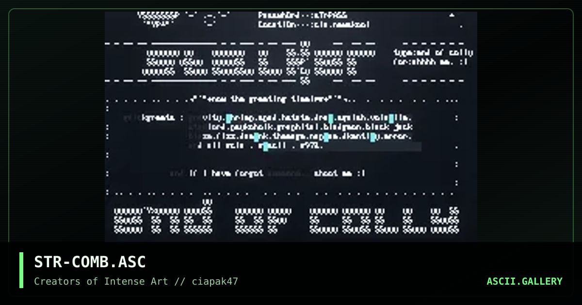 ascii colly, by stalker, 1997