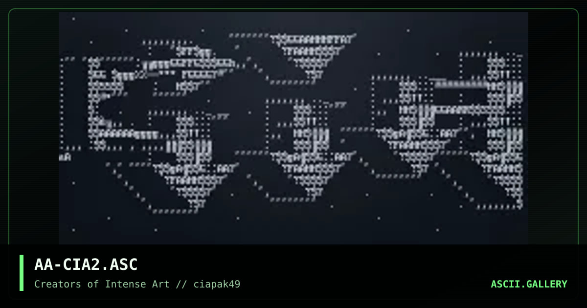 cia promo, by archangel, 1997