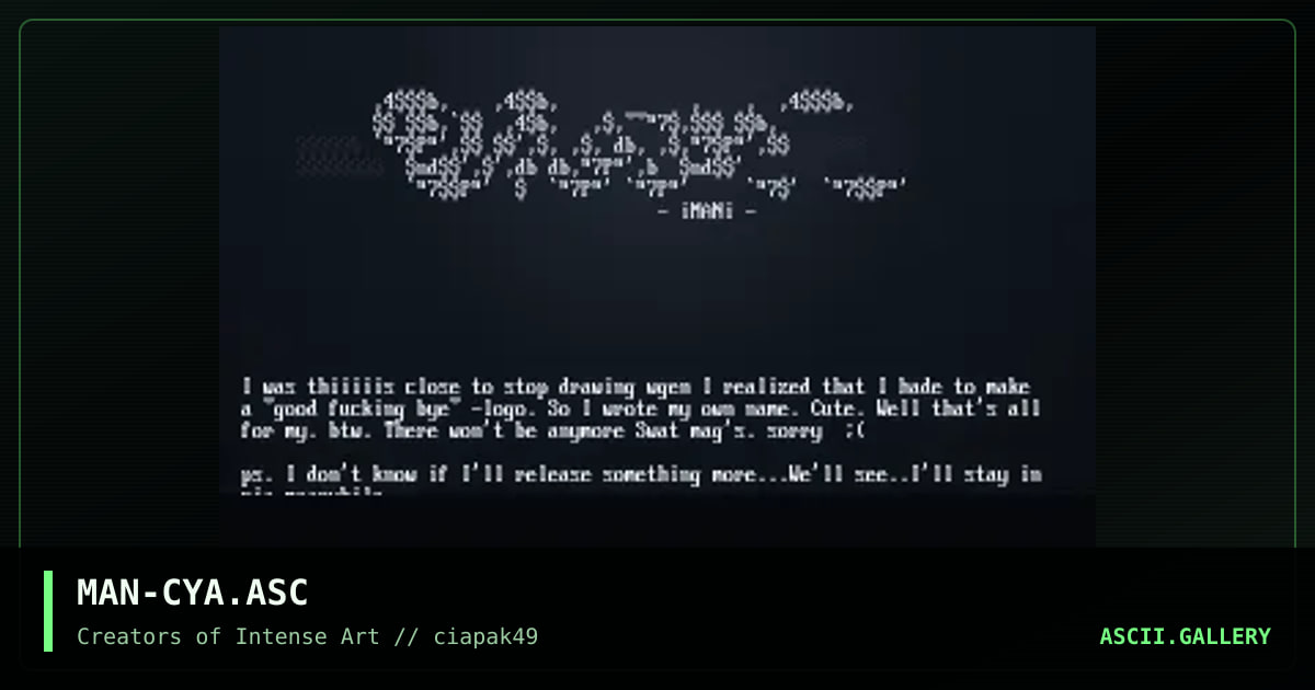 Look! I'm taking up space!, by imani, 1997